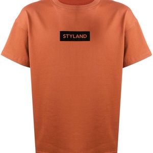 T-shirt con stampa di Styland in Arancione