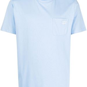 メンズ A.P.C. パッチポケット Tシャツ ブルー