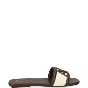 ARMANI EXCHANGE White Logo-Detail Sandals