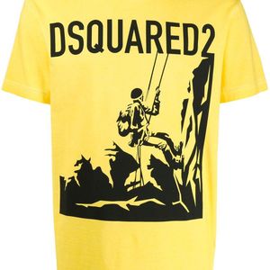 メンズ DSquared² Mountaineering Tシャツ イエロー