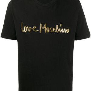 メンズ Love Moschino 3d ロゴ Tシャツ ブラック