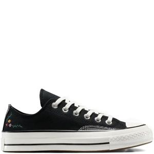 Converse Black Chuck 70 Floral Embroidered Sneakers