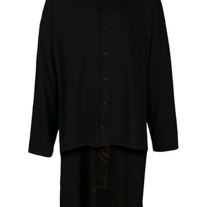 メンズ Yohji Yamamoto オーバーサイズ シャツ ブラック