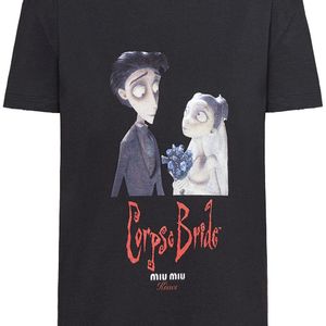 Miu Miu X Disney 'corpse Bride' Tシャツ ブラック