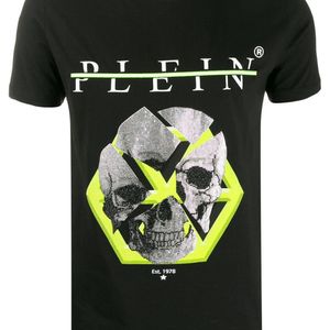 メンズ Philipp Plein スカル Tシャツ ブラック