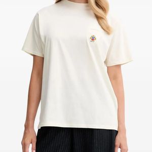 Bally White Logo-Embroidered T-Shirt