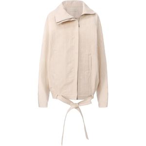 ili node Natural Xyrus Herringbone-Weave Jacket