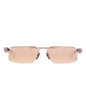 Balmain Pink Geometric-Frame Sunglasses