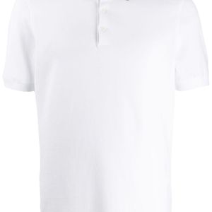 メンズ Brunello Cucinelli ストライプカラー ポロシャツ ホワイト