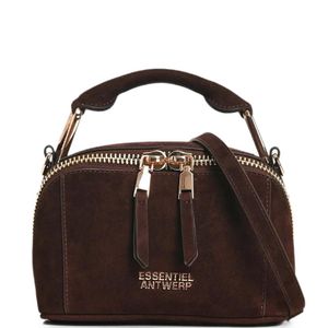 Essentiel Antwerp Black Mini Kyla Suede Shoulder Bag