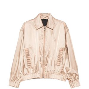 RAXXY Natural Satin Bomber Jacket