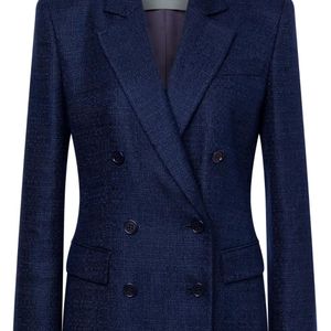 Alberta Ferretti Blue Double-Breasted Blazer