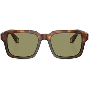 Giorgio Armani Green Tinted-Lens Rectangle-Frame Sunglasses for men