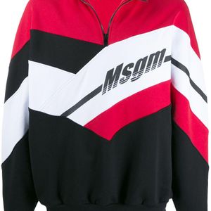 メンズ MSGM ロゴ スウェットシャツ ブラック