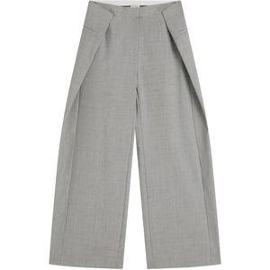 St. Agni Grey Tailored Fold Trousers