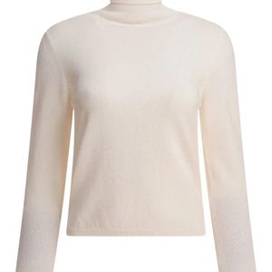 Kangra White Turtleneck Cashmere Sweater