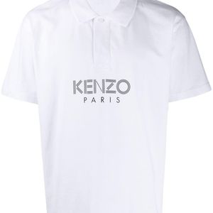 メンズ KENZO ロゴ ポロシャツ ホワイト
