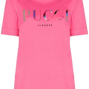 Emilio Pucci ロゴ Tシャツ ピンク