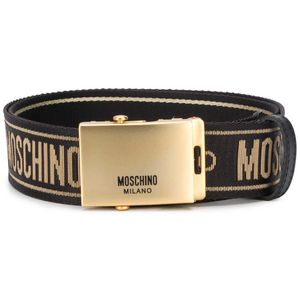 メンズ Moschino ロゴ ベルト ブラック
