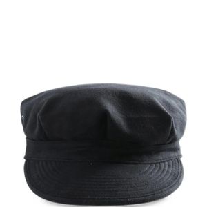 TAIGA TAKAHASHI Black Lot. 035 Eyelet-Detail Flat Cap for men