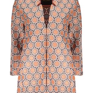 Moorer Pink Geometric-Pattern Jacket