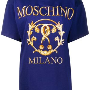 Moschino ロゴプリント Tシャツ ブルー