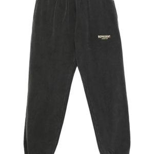 Represent Gray Logo Track Pants for men