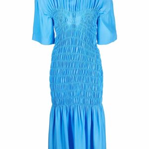 Stella McCartney Blue Elasticated Panelled Dress