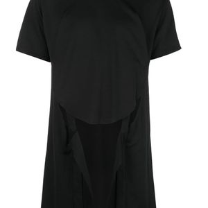 メンズ Comme des Garçons カットアウト Tシャツ ブラック