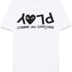 COMME DES GARÇONS PLAY White Cotton T-Shirt