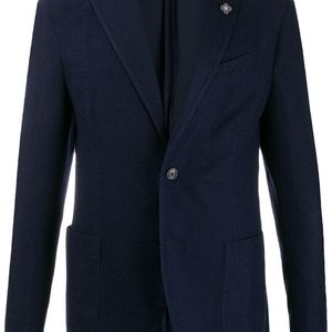 メンズ Lardini シングルジャケット ブルー