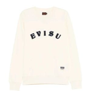 Evisu Natural Logo-Appliqué Sweater for men