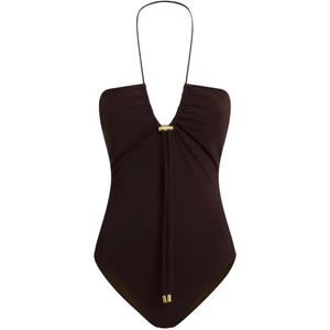 Moschino White Lycra One-Piece Swimsuit