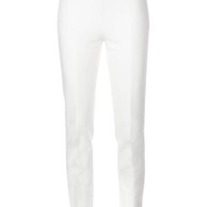 Pantalon slim classique Akris Punto en coloris Blanc