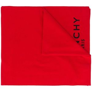 Bufanda con logo estampado Givenchy de hombre de color Rojo