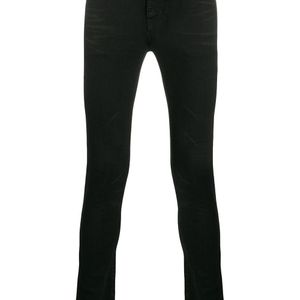 Saint Laurent Beschichtete Skinny-Jeans in Schwarz für Herren