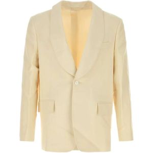 Bode White Single-Breasted Blazer for men