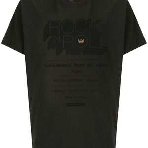 メンズ Osklen Rock Poster プリント Tシャツ ブラック