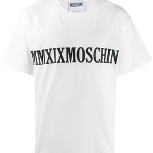 メンズ Moschino プリント Tシャツ ホワイト