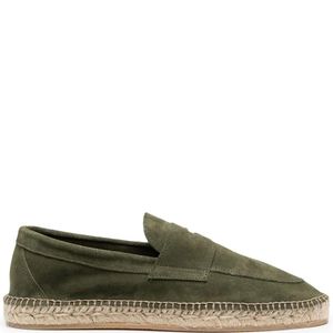 Scarosso Green Diego Jute-Sole Suede Espadrilles for men