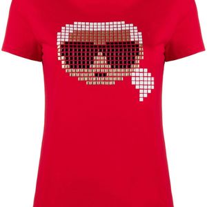 Karl Lagerfeld Karl Pixel Tシャツ レッド