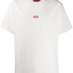 メンズ 424 ロゴ Tシャツ ホワイト