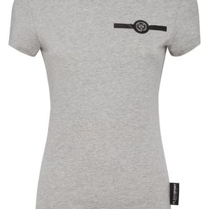 Philipp Plein Grey Pure Fit Cotton T-Shirt