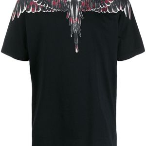 メンズ Marcelo Burlon Wings Tシャツ ブラック