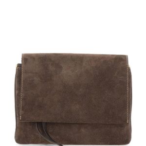 Gianni Chiarini Brown Small Three Suede Shoulder Bag