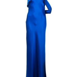 Michelle Mason ドレープ ドレス ブルー