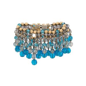 Bracelet en perles à franges Dior en coloris Bleu