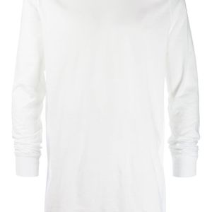 メンズ Rick Owens ロングライン Tシャツ ホワイト