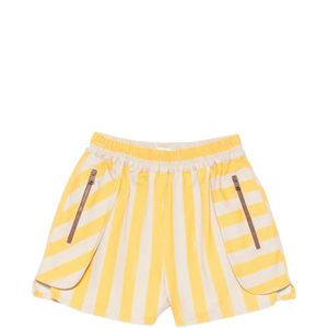 Fendi Yellow Striped Shorts