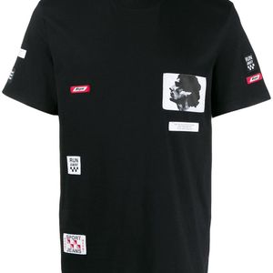 メンズ MSGM ロゴパッチ Tシャツ ブラック